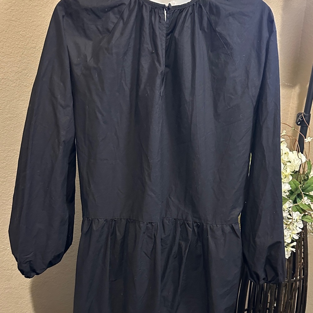 Size XS H&M Black Long Sleeve cotton Dress box 3 - Picture 7 of 10